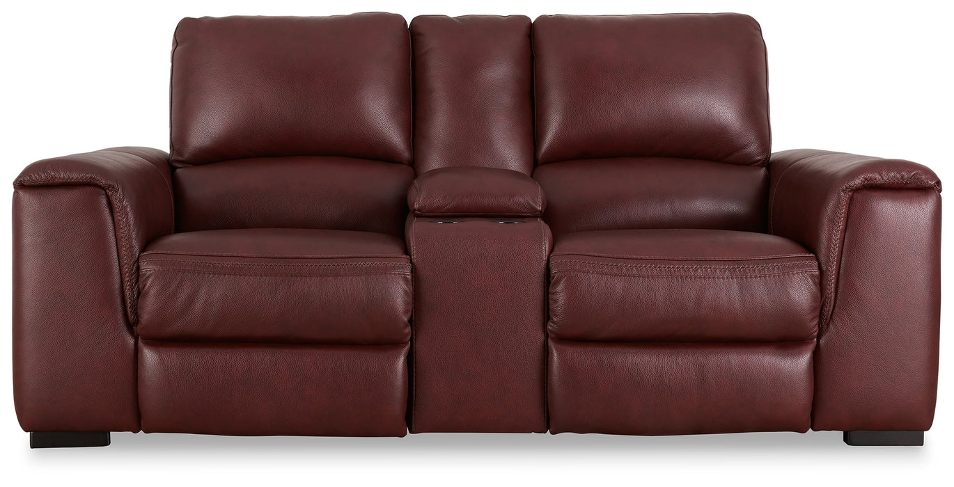 Alessandro Power Reclining Loveseat with Console - U2550118 - In Stock Furniture