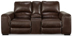 Alessandro Power Reclining Loveseat with Console - U2550218 - In Stock Furniture