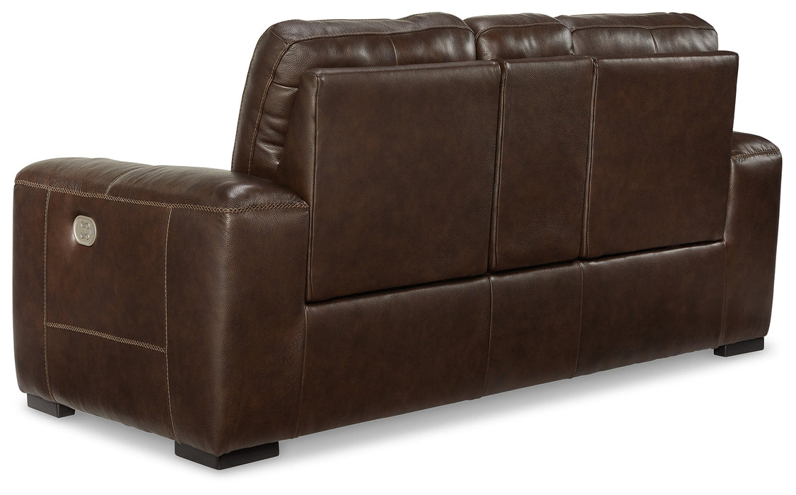 Alessandro Power Reclining Loveseat with Console - U2550218 - In Stock Furniture