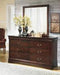 Alisdair Dark Brown Bedroom Mirror - B376-36 - Gate Furniture