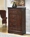 Alisdair Dark Brown Chest of Drawers - B376-46 - Gate Furniture