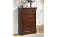 Alisdair Dark Brown Chest of Drawers - B376-46 - Gate Furniture