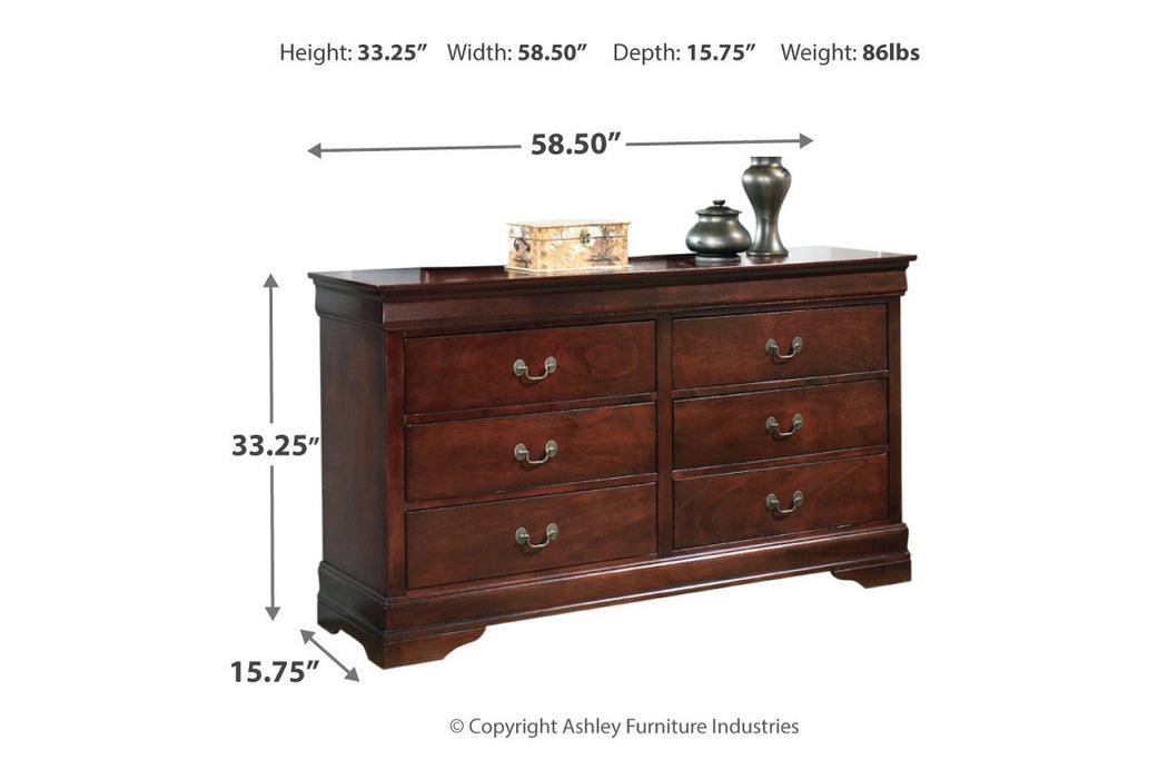 Alisdair Dark Brown Dresser - B376-31 - Gate Furniture