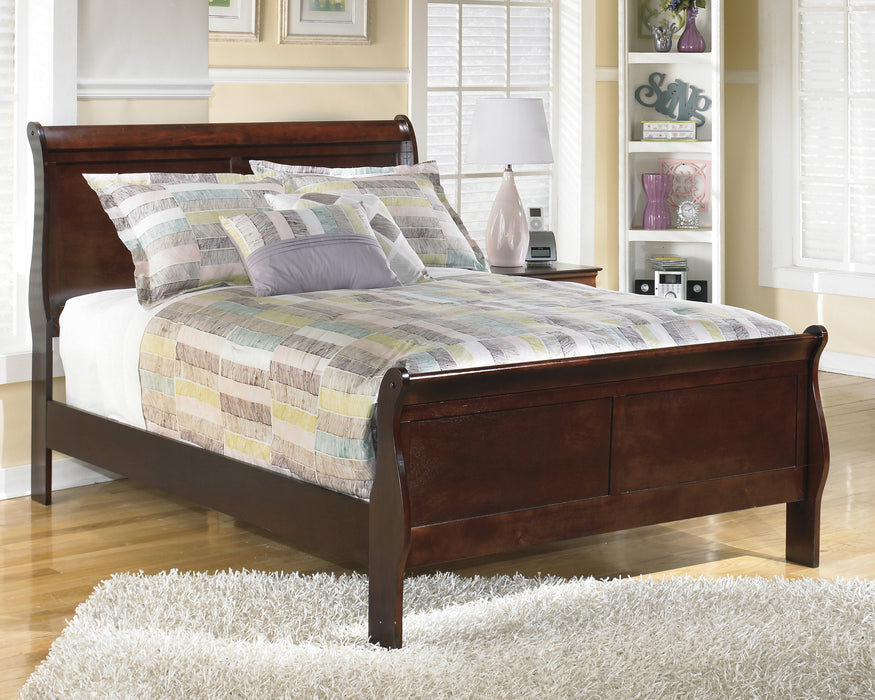 Alisdair Dark Brown Full Sleigh Bed - Gate Furniture