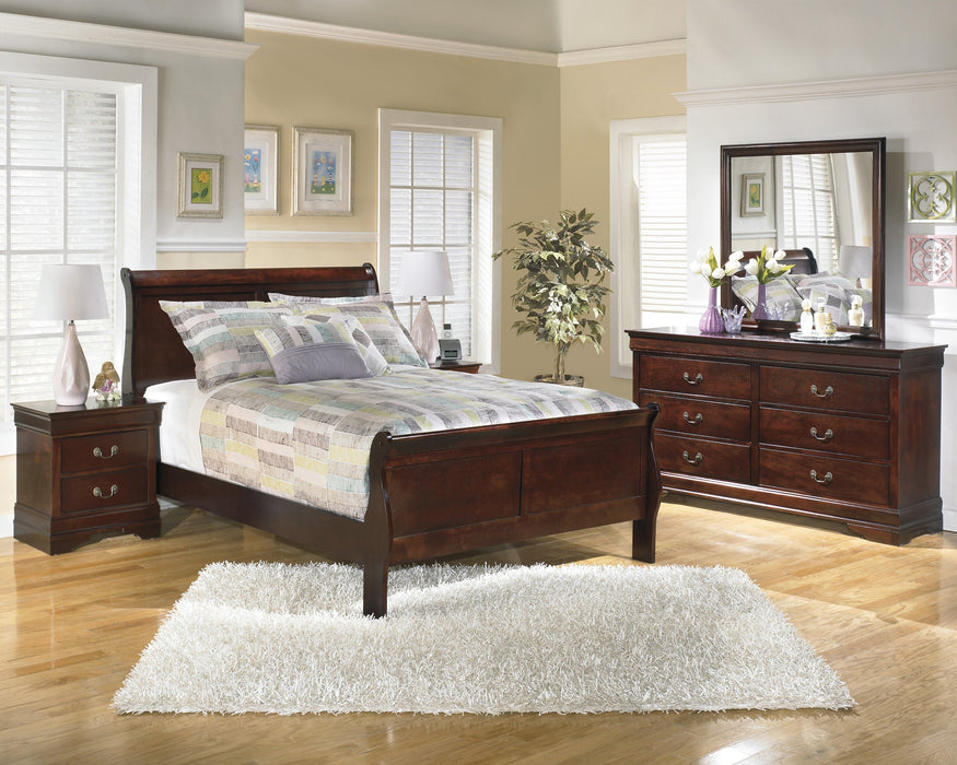 Alisdair Dark Brown Full Sleigh Bed - Gate Furniture