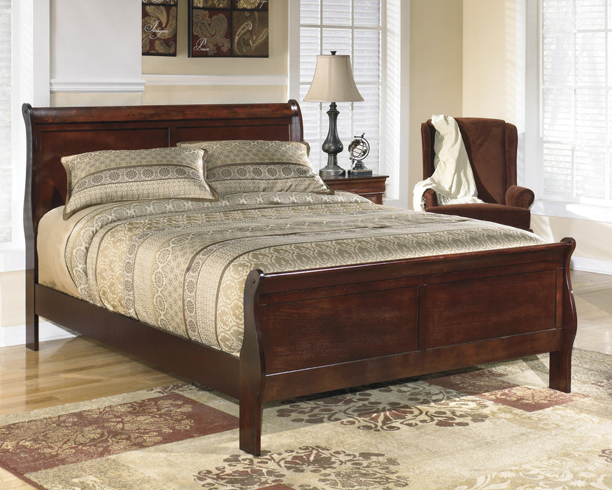 Alisdair Dark Brown King Sleigh Bed - Gate Furniture