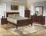 Alisdair Dark Brown Sleigh Bedroom Set - Gate Furniture