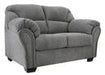 Allmaxx Pewter Loveseat - 2810535 - Gate Furniture