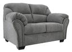 Allmaxx Pewter Loveseat - 2810535 - Gate Furniture