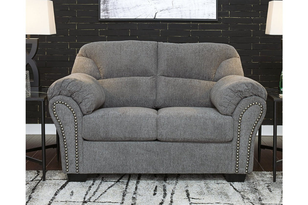 Allmaxx Pewter Loveseat - 2810535 - Gate Furniture