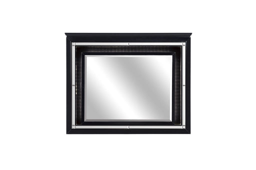 Allura Black LED Mirror - 1916BK-6 - Gate Furniture