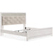 Altyra White King Panel Bed - Gate Furniture