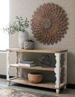 Alwyndale Antique White/Brown Sofa/Console Table - A4000107 - Gate Furniture