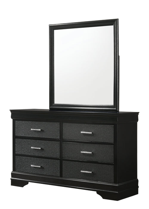 Amalia Black Panel Bedroom Set - Gate Furniture