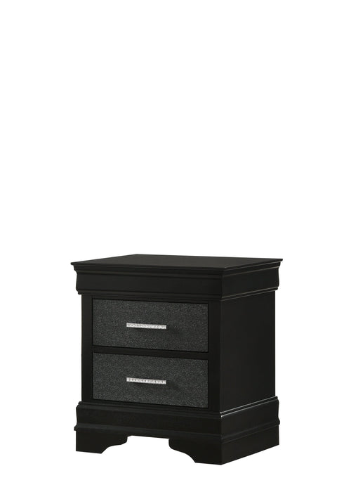 Amalia Black Panel Bedroom Set - Gate Furniture