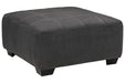 Ambee Slate Oversized Accent Ottoman - 2862008 - Gate Furniture