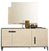 Ambra 3 Door Buffet Set - In Stock Furniture