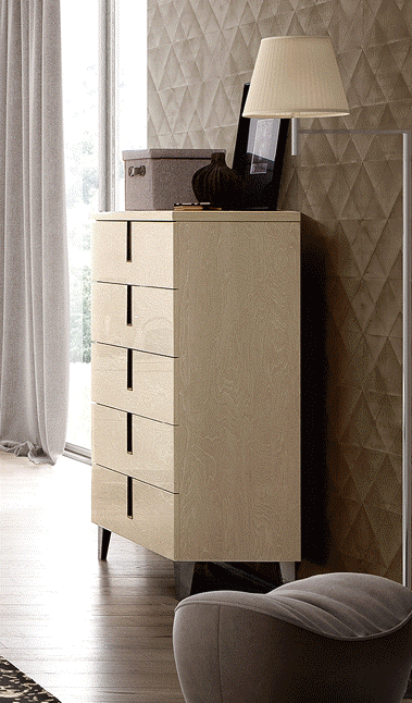 Ambra Dresser/Chest/Mirror Set - In Stock Furniture