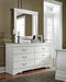 Anarasia White Bedroom Mirror - B129-36 - Gate Furniture