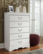 Anarasia White Chest of Drawers - B129-46 - Gate Furniture