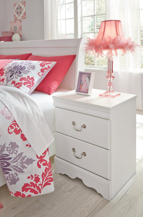 Anarasia White Youth Sleigh Bedroom Set - Gate Furniture