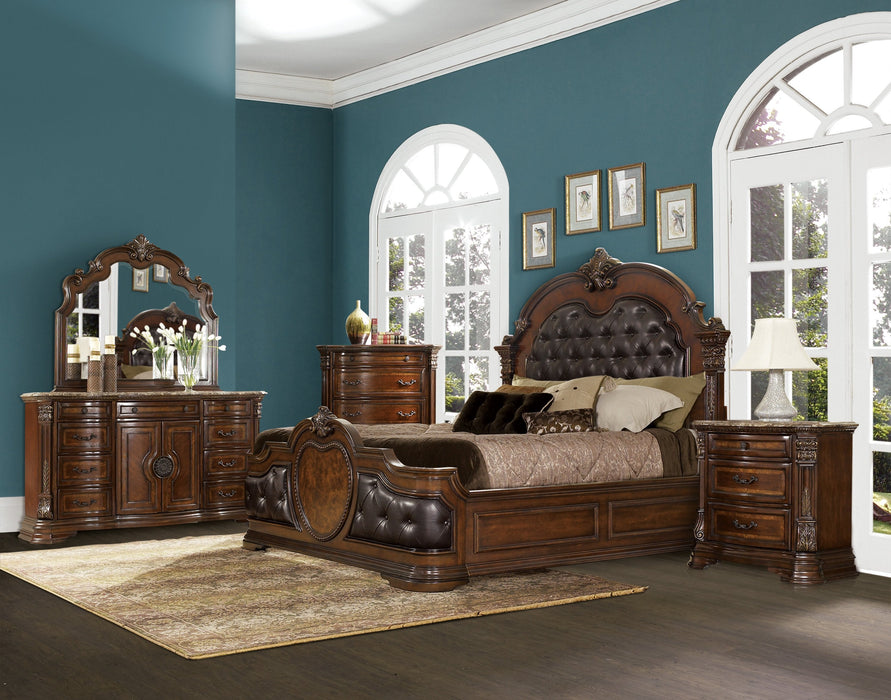 Antoinetta Cherry Queen Panel Bed - 1919-Q - Gate Furniture