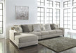 Ardsley Pewter LAF Large Sofa Chaise - Gate Furniture