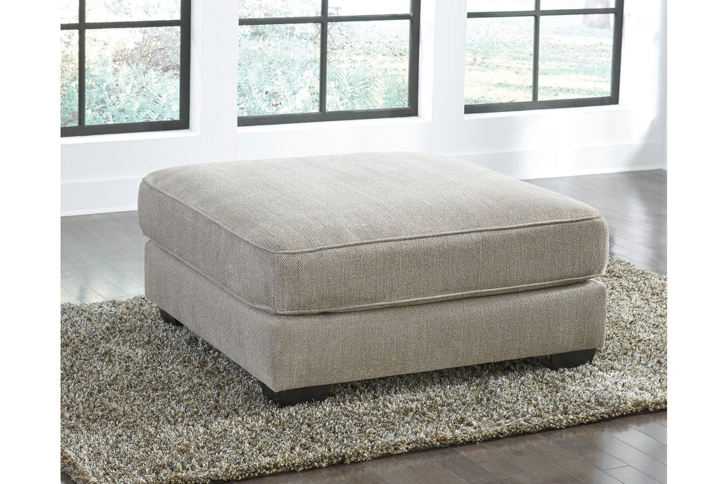 Ardsley Pewter Oversized Ottoman - 3950408 - Gate Furniture