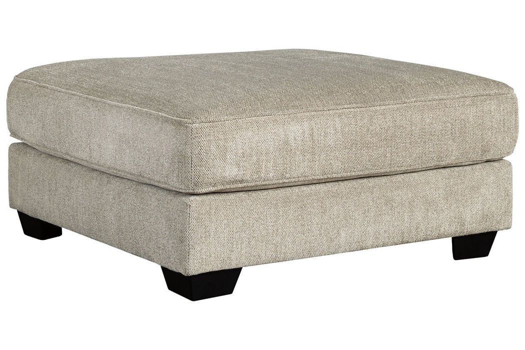 Ardsley Pewter Oversized Ottoman - 3950408 - Gate Furniture