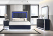 Avon/Aspen Navy Blue Queen Bed Group With Led - AVON/ASPEN-NAVY BLUE-QBG - Gate Furniture