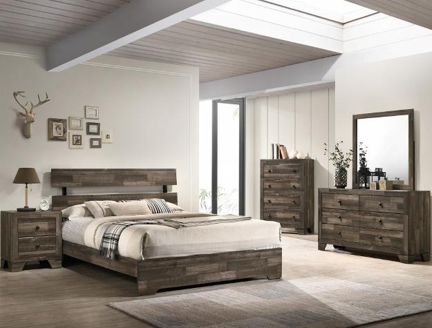 Atticus Brown King Panel Bed - B6980-K-BED - Gate Furniture