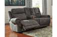 Austere Gray Reclining Loveseat with Console - 3840194 - Gate Furniture