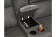 Austere Gray Reclining Loveseat with Console - 3840194 - Gate Furniture