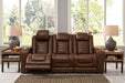 Backtrack Chocolate Power Reclining Sofa - U2800415 - Gate Furniture