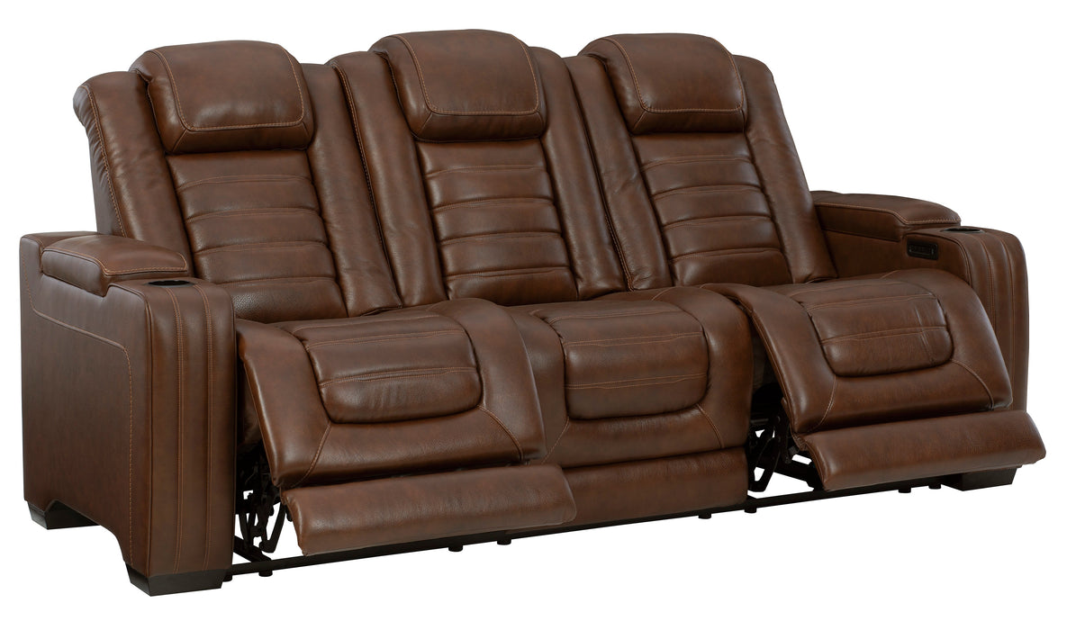 Backtrack Chocolate Power Reclining Sofa - U2800415 - Gate Furniture