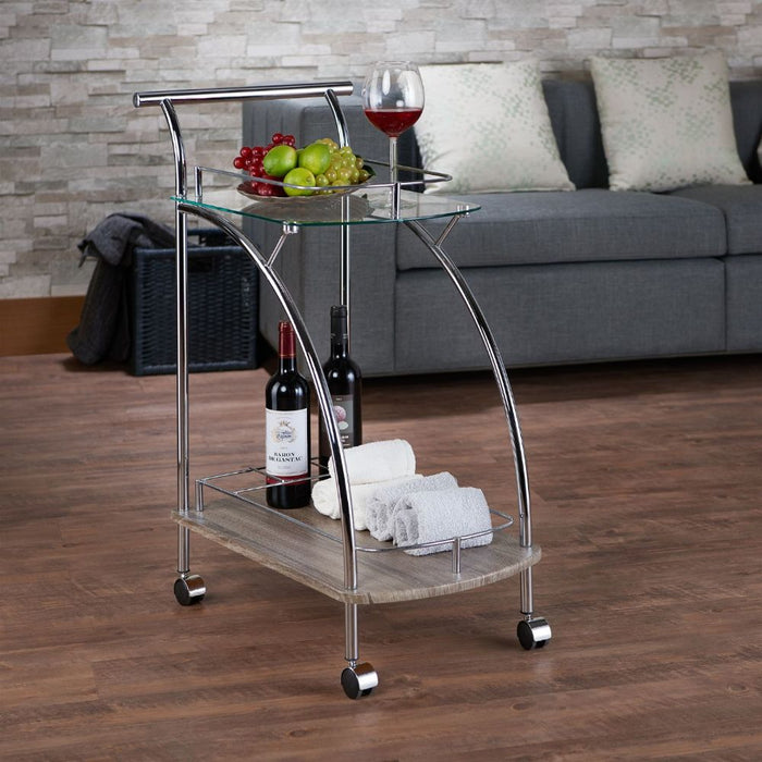 Badin Serving Cart - 98272 - In Stock Furniture