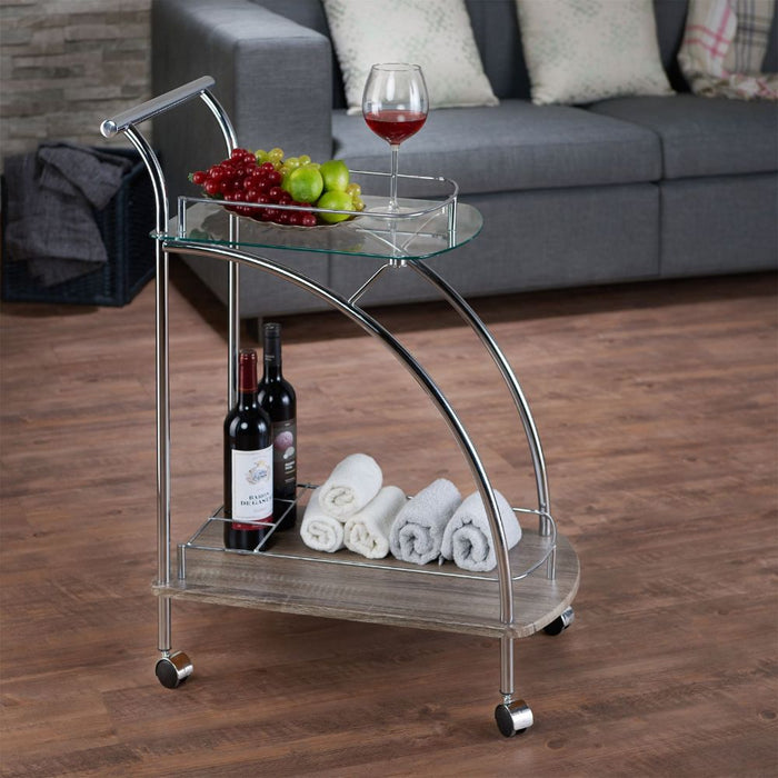 Badin Serving Cart - 98272 - In Stock Furniture