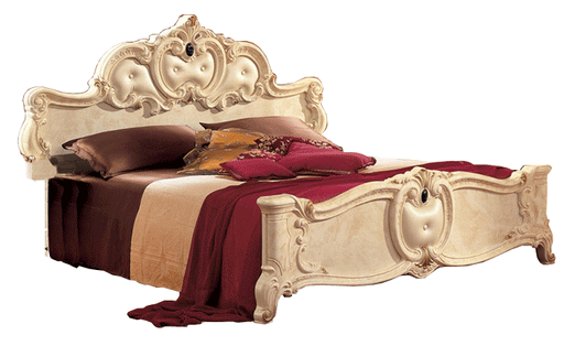Barocco Bed Ivory, Camelgroup Italy Queen - In Stock Furniture