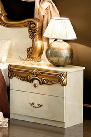 Barocco Ivory W/Gold Bedroom Set - Gate Furniture