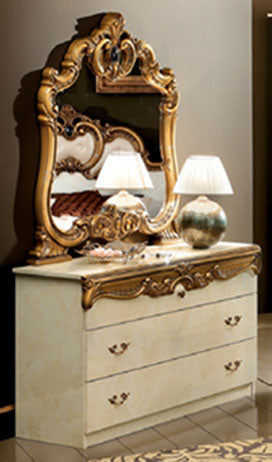 Barocco Ivory W/Gold Bedroom Set - Gate Furniture