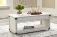 Bayflynn Whitewash Lift-Top Coffee Table - T172-9 - Gate Furniture