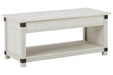 Bayflynn Whitewash Lift-Top Coffee Table - T172-9 - Gate Furniture