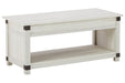 Bayflynn Whitewash Lift-Top Coffee Table - T172-9 - Gate Furniture