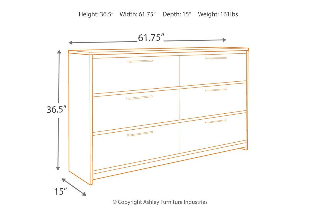 Baystorm Gray Dresser - B221-31 - Gate Furniture