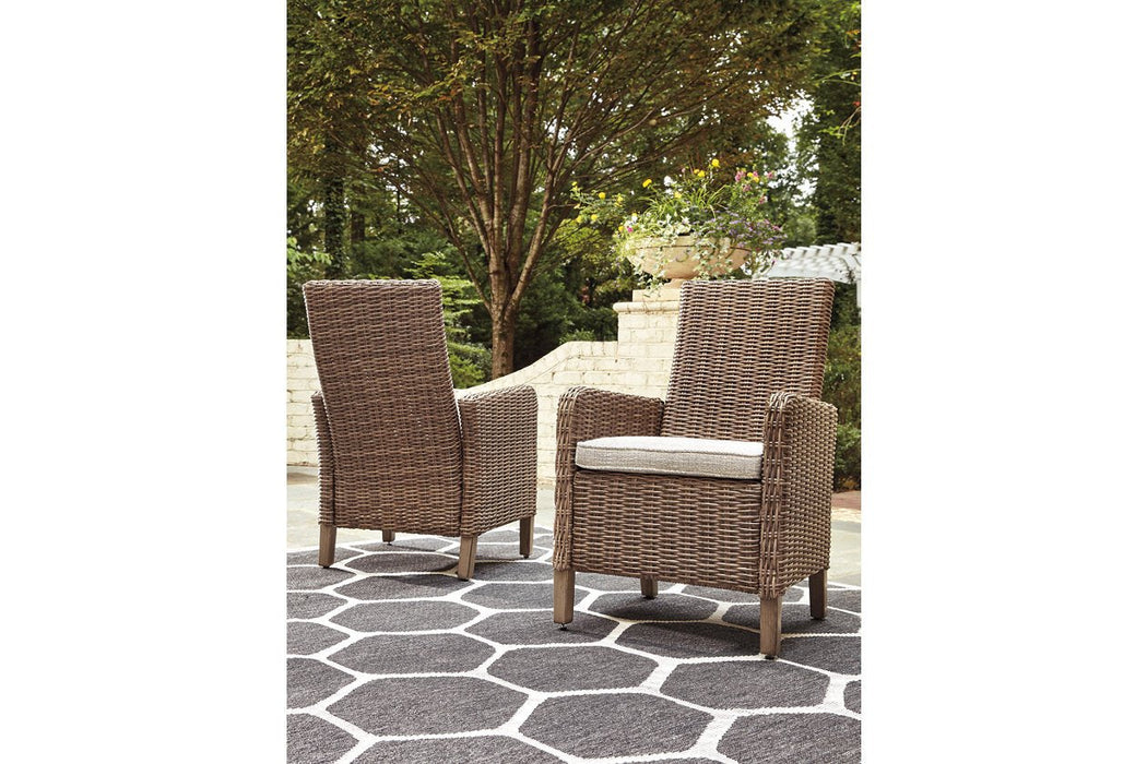 Beachcroft Beige Arm Chair with Cushion (Set of 2) - P791-601A - Gate Furniture