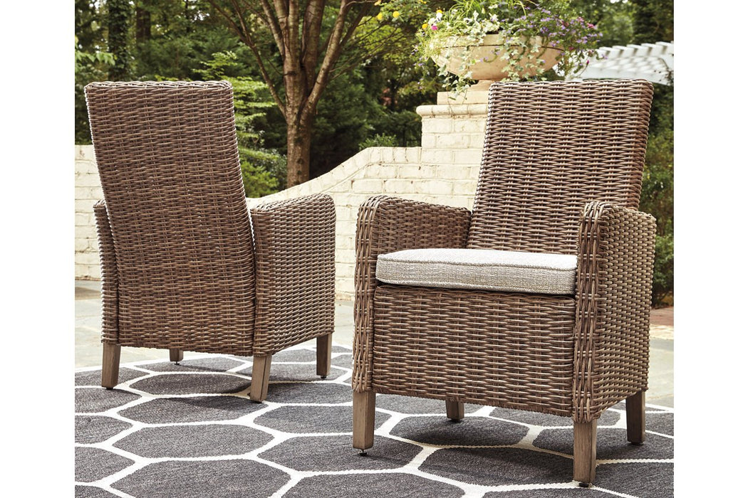 Beachcroft Beige Arm Chair with Cushion (Set of 2) - P791-601A - Gate Furniture