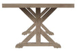 Beachcroft Beige Dining Table with Umbrella Option - P791-625 - Gate Furniture