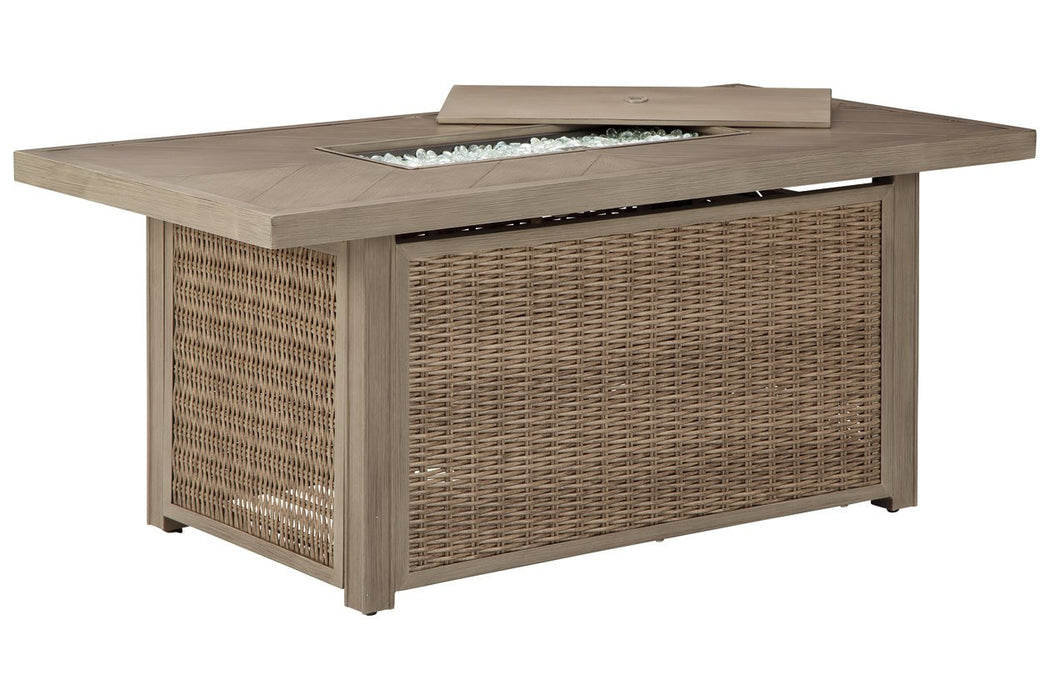 Beachcroft Beige Fire Pit Table - P791-773 - Gate Furniture