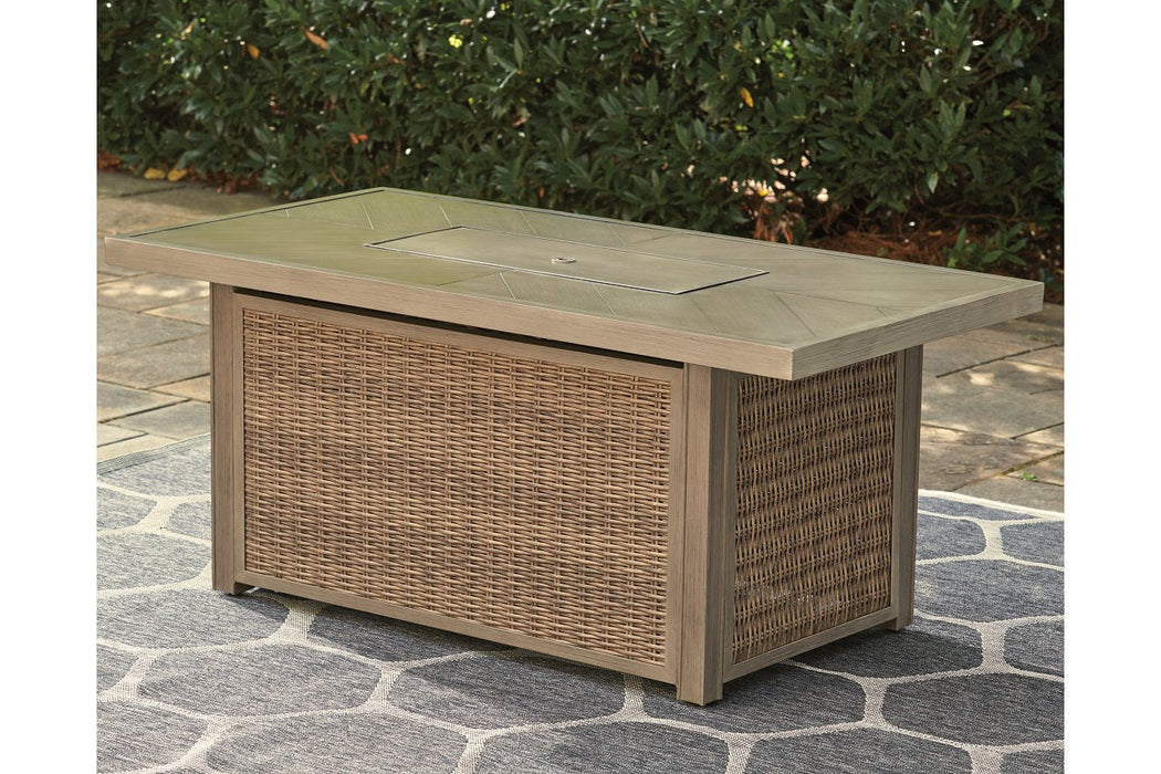 Beachcroft Beige Fire Pit Table - P791-773 - Gate Furniture