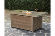 Beachcroft Beige Fire Pit Table - P791-773 - Gate Furniture